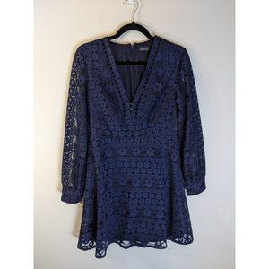 TopShop Navy Lace Dress Size 8